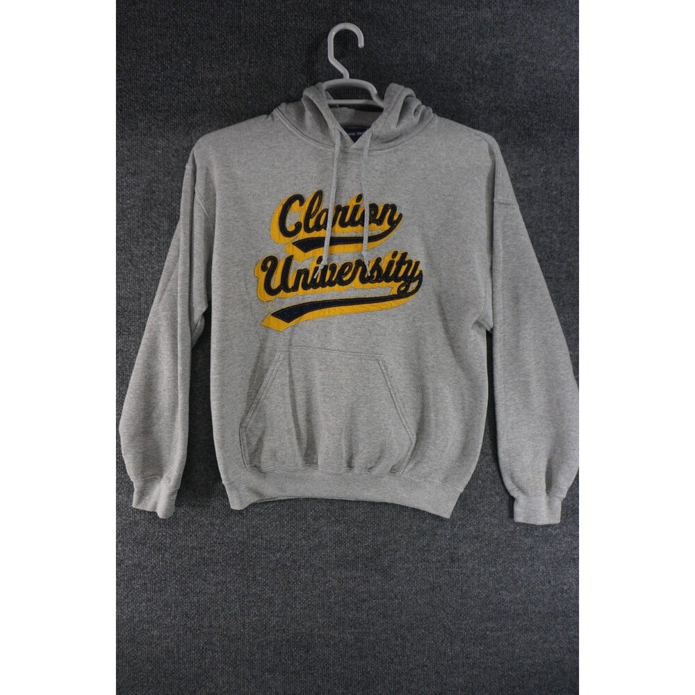 Clarion University Hoodie Mens Medium Gray Pullover Sweatshirt